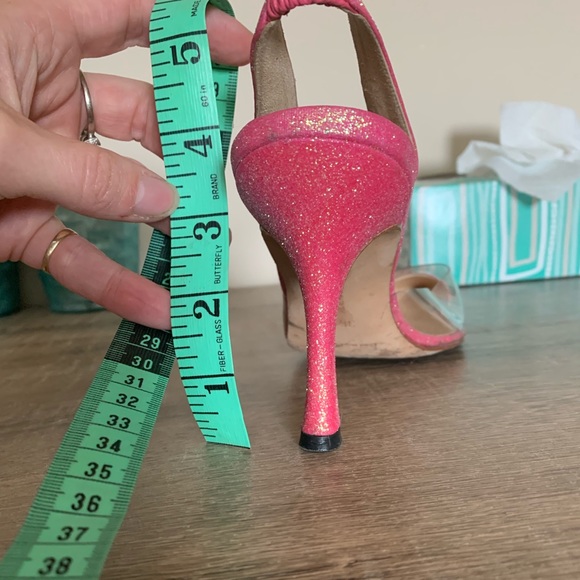 PINK SPARKLE Manolo Blahnik Slingback pumps - Picture 9 of 9